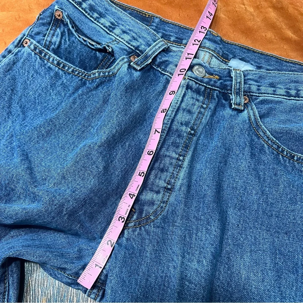 Vintage Levi's 501 Button Fly Blue Jeans 33x32 100% cotton 90s